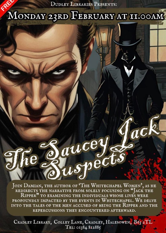 Cradley Library - The Saucey Jack Suspects